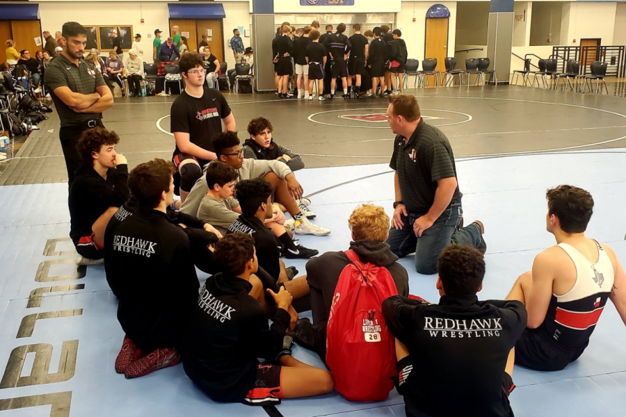 The wrestling teams had a busy winter break with the girls competing in a tournament and the boys competing in several duals. “As a team we still need to figure some things out and come together to get some wins, senior Preston Mealy said.
