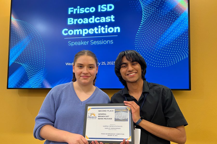 Wingspan Executive Producers Karina Grokhovskaya (left) and Varun Saravanan (right) share second place for the General Broadcast News Package. The pair was also able to place 1st for the Online Multimedia Story. 