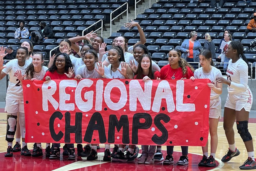 The Redhawk girls’ basketball team earned the title of regional champions, beating the previously undefeated Mt. Pleasant on Friday and going 57-47 against McKinney North on Saturday,  securing their spot at the UIL 5A State tournament.  This is the team’s fouth trip in the last five years. 
