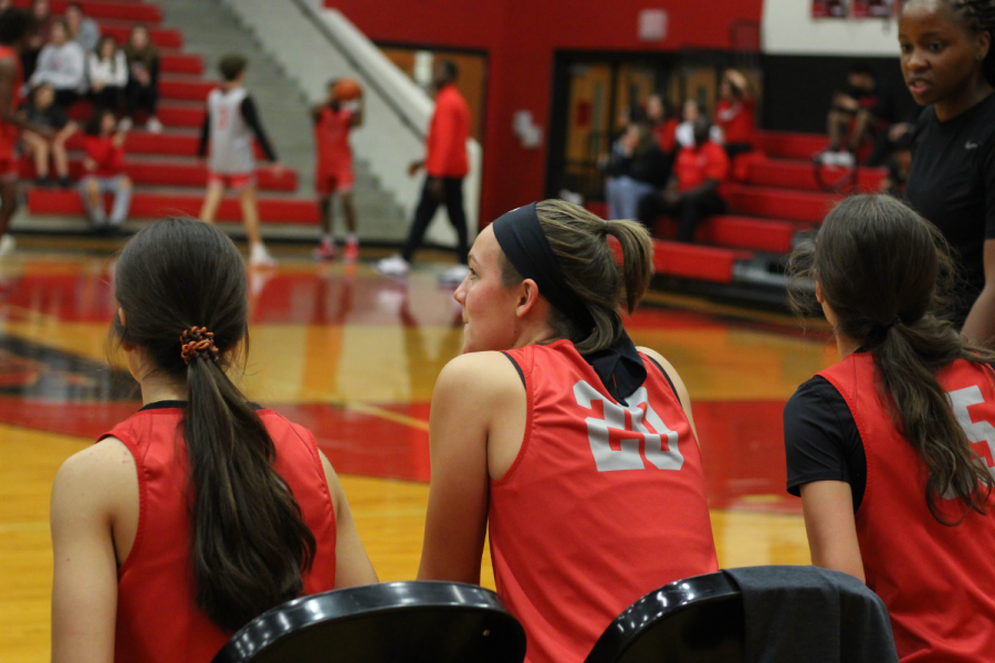 The girls basketball team  dribbles into their first playoff game against Frisco High School. They aim to secure the Bi-District championship and continue their playoff run.