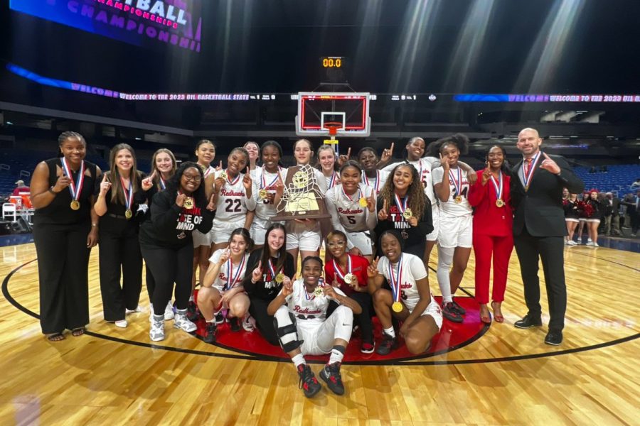 This year marks the second state championship won by the Redhawks girls’ basketball team. They previously won in 2020 and brought home their second this year.