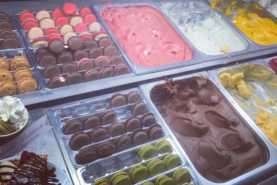 Although eating out with dietary restrictions can be difficult, there are still great options available! Staff reporter Shreya Agrawal shares her top five favorite places to eat in the DFW area. (Pictured: Amorino gelato shop located in Legacy West)