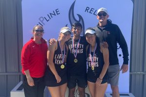 Three Redhawks tennis players are state bound with senior Milla Dopson and sophomore Hailey Zhang winning girls doubles and senior Sanjheev Rao winning boys singles at the 5A Regional tournament. “I think we played really well together and are going to continue to work on our movement together and like just playing more aggressively and staying positive the entire time, Zhang said.