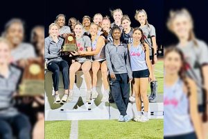 Among the 33 Redhawks competing in Fridays Area meet, are the more than a dozen girls of the District 10-5A championship team. Fridays meet at the Little Elm Athletic Complex features the best of District 9-5A and 10-5A. 