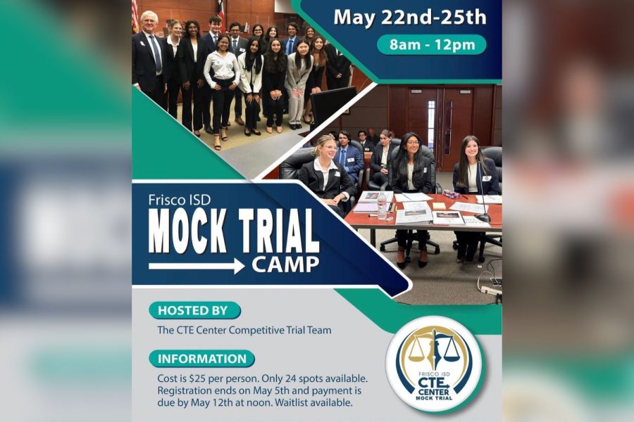 The CTE Center is known by many students for the career related opportunities it provides, and now, those are available in the summer. The CTE Center mock trial team hosting a mock trial camp May 22-25 for students with under a year of experience. 
