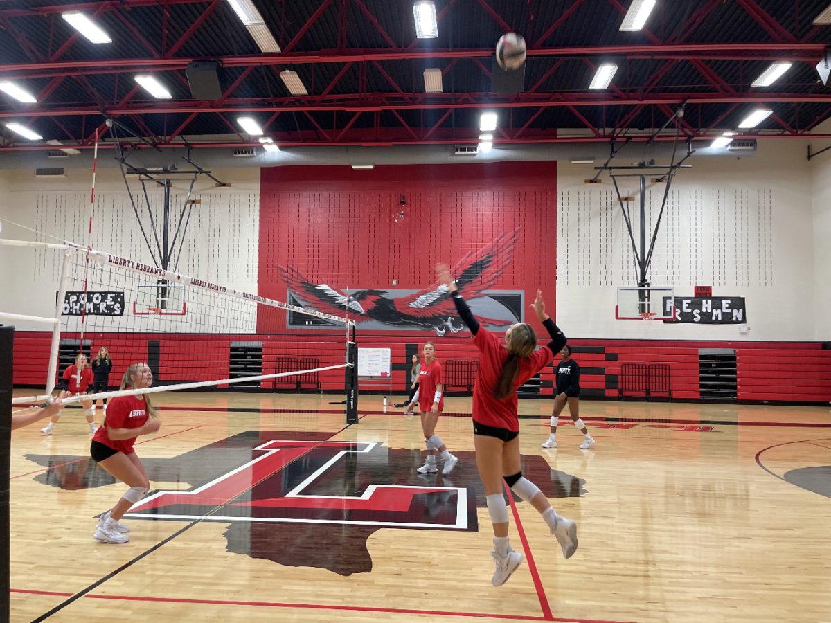 Redhawk volleyball has a packed weekend taking on Panther Creek, Lovejoy, and Wakeland. “I think it’s fun that we get to play on Friday and twice on Saturday and get to team bond over the weekend,”sophomore Maddie Lagrone said.