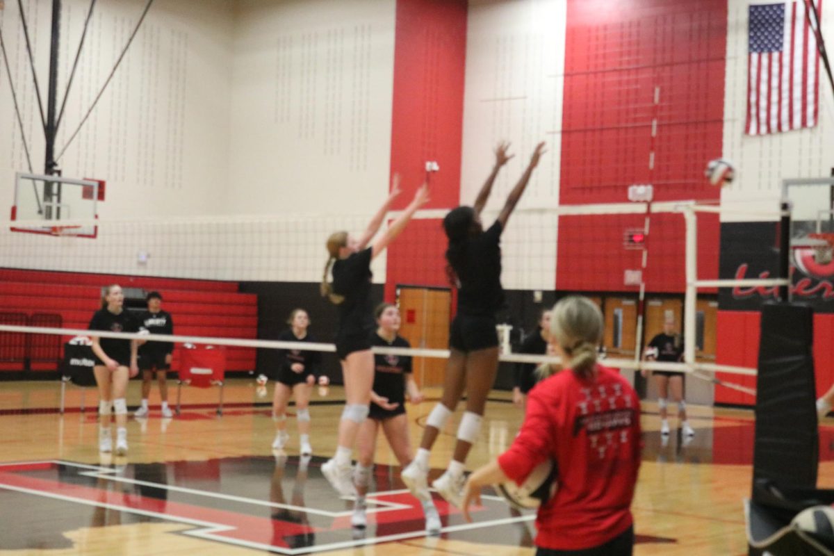 In their final home match of the 2024 season,the first-place Redhawks volleyball team (12-1) secured a third consecutive district championship with their third  3-0 sweep over third place Memorial (9-4) this season.