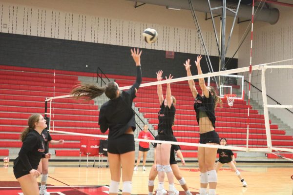 Going into their final home match of the 2024-2025 season Friday at 5:30 p.m., the first-place Redhawks volleyball team (11-1) will be playing fifth-place Emerson (5-7), looking to sweep the Mavericks for the third time this season.