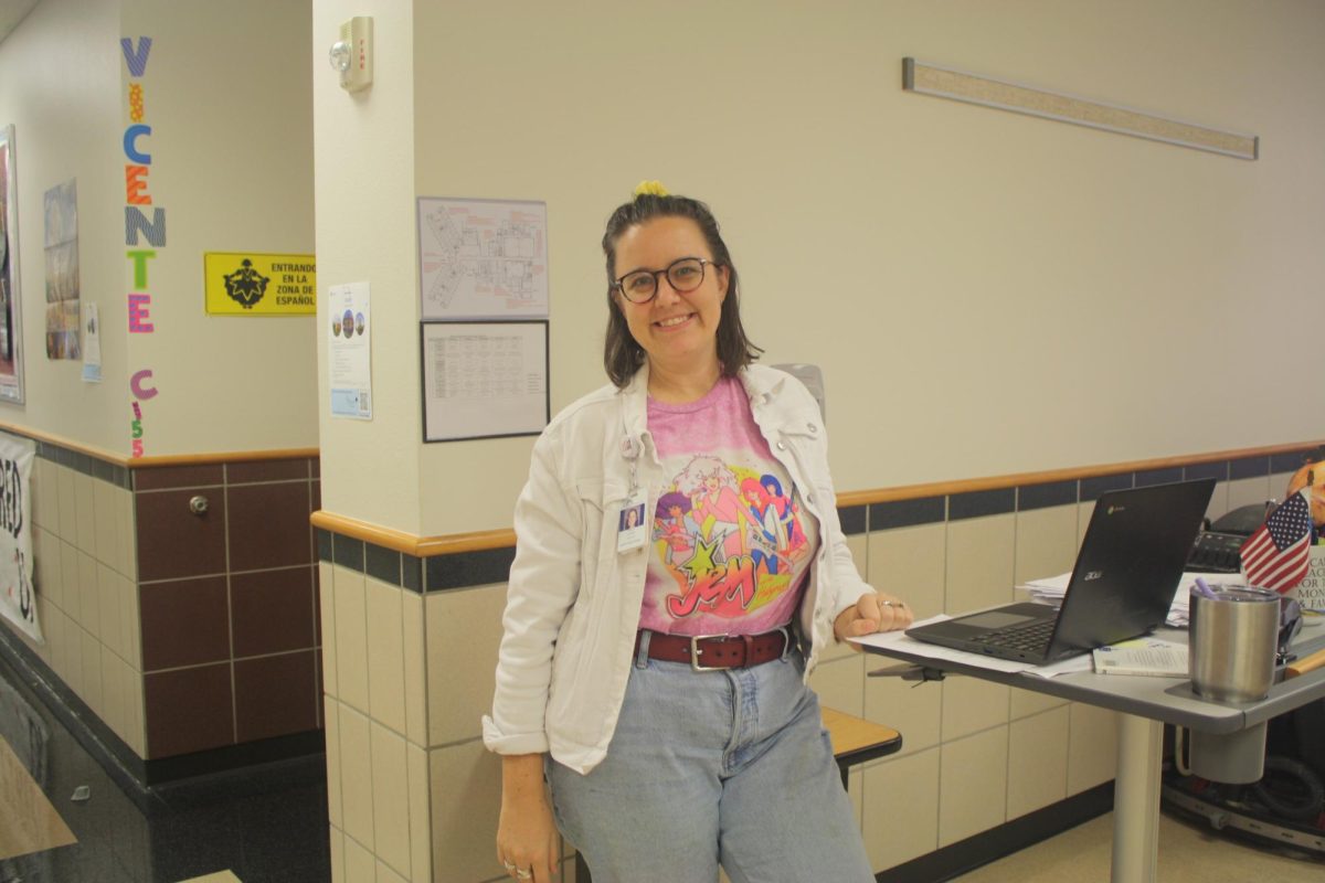 Not only did students participate in this dress up day, but humanities teacher Sarah Wiseman did as well.