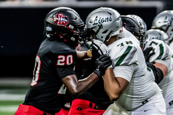 The Redhawks football team (1-9) wrapped their season Friday with a 56-7 loss to Anna (7-3) at Kuykendall during the Redhawks’ senior night game, with the team facing competition from not only the Wolves but also rain and lightning.