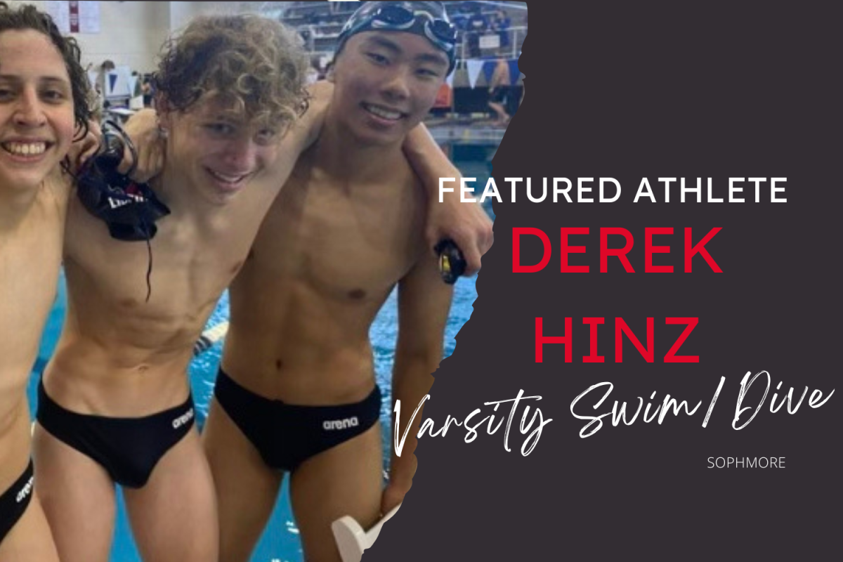 Wingspan’s featured athlete for 10/12 is swimmer/diver, sophomore Derek Hinz (middle)