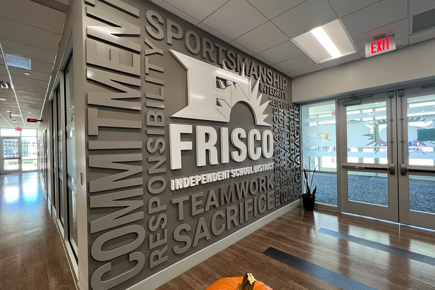 Opening less than two years ago, Frisco ISDs Athletic Office is set to be the future home to the districts Hall of Honor recognizing athletes, coaches, trainers, and others involved in the districts athletic success. 