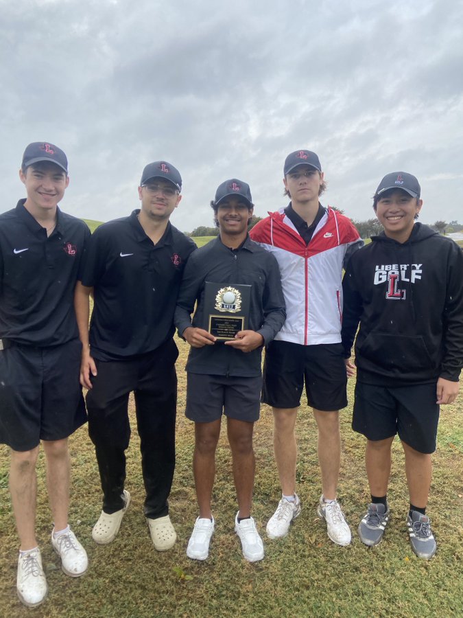 Golf competed in the Farmer Fall Fest on Tuesday, but due to rain the competition was cut short. Even though only getting to play nine holes, the boys team finished in second