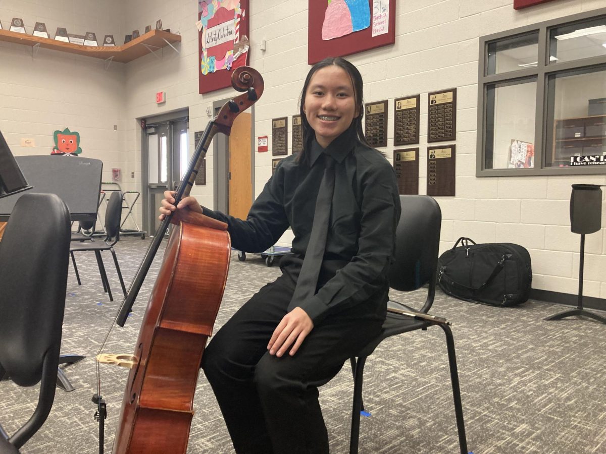 Staff+reporter+Christina+Huang+sits+down+with+freshman+Allison+Truong+to+talk+about+her+cello+journey.