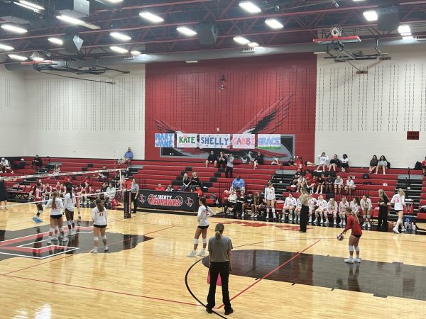 After winning 3-0 over fifth-place Lebanon Trail during the long weekend, the volleyball team heads to Centennial with hopes of breaking the two schools' tie for first in the district.