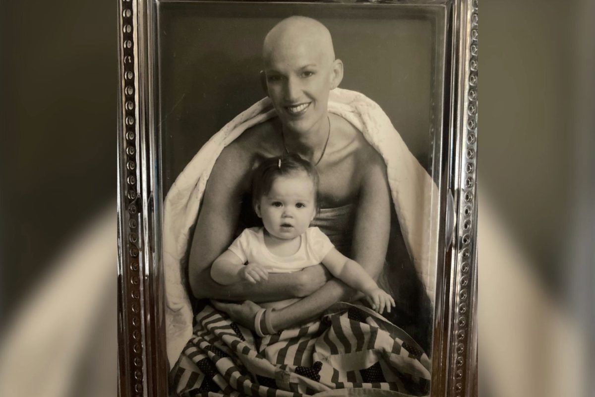 In 2006 Leslie Reid (pictured above), Ryan Reid's (pictured below Leslie) mom, was diagnosed with breast cancer. Ryan was one at the time, and although she may not remember the time period while her mom fought cancer, each October leaves a lasting impact on her. 