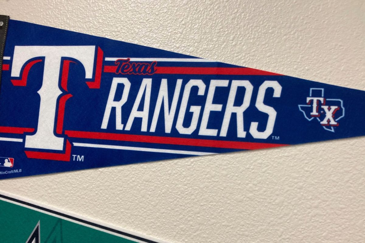 The Rangers have made history with a win in the World Series. On campus, support for the team can be seen on shirts, hats, and on the walls.