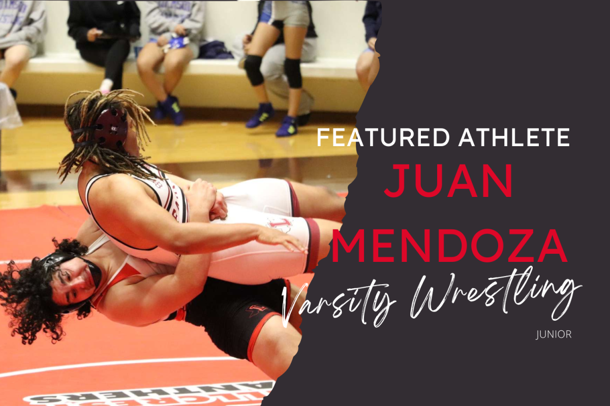 Wingspan’s featured athlete for 11/30  is varsity wrestler, junior Juan Mendoza (bottom).