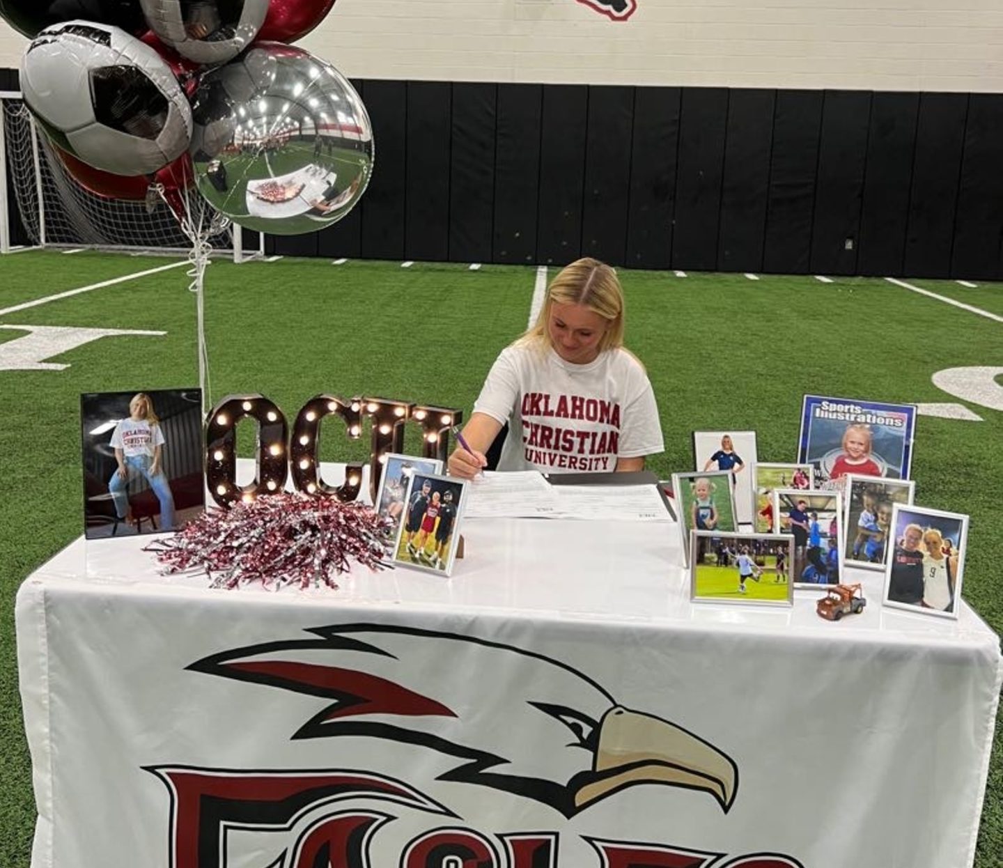 Maci White will spread her wings out of state signing with Oklahoma Christian University. 