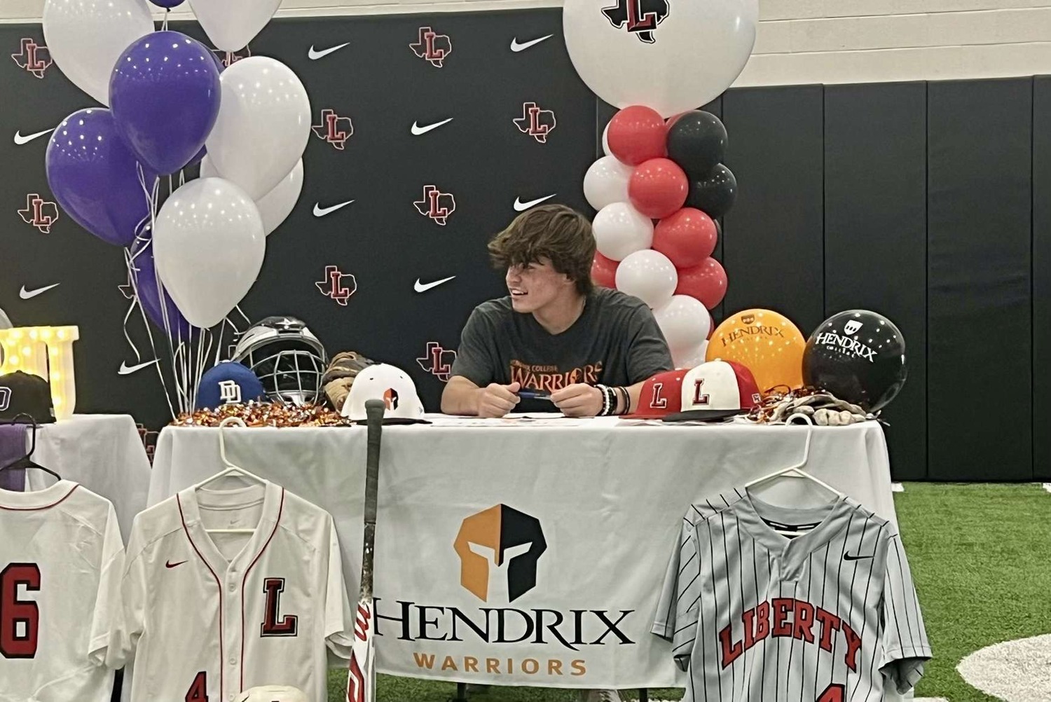 Brady Miller will switch from red and black, to orange and black signing with Hendrix College.