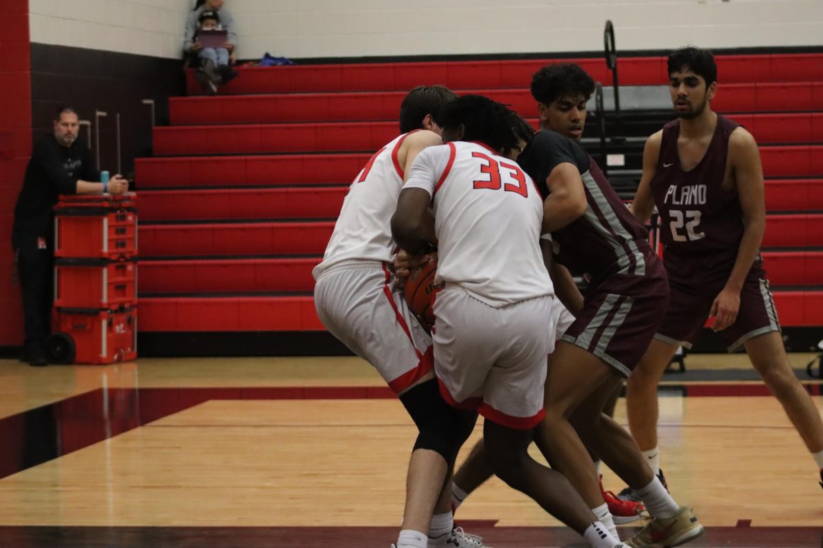 Taking on Lebanon Trail for the second time this season, the Redhawks boys basketball team hopes to soar yet again. The Redhawks are currently 2-6, hoping to improve their record. 