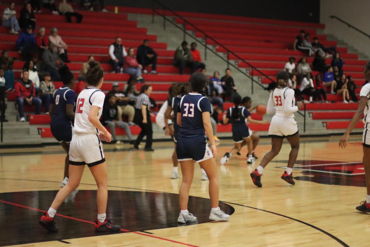 Riding a nine game winning streak to start the District 10-5A season, the girls basketball team goes for a 10th straight district win when they host the Emerson Mavericks Tuesday at The Nest. The teams met to start district play in December with the Redhawks winning by five in overtime. 