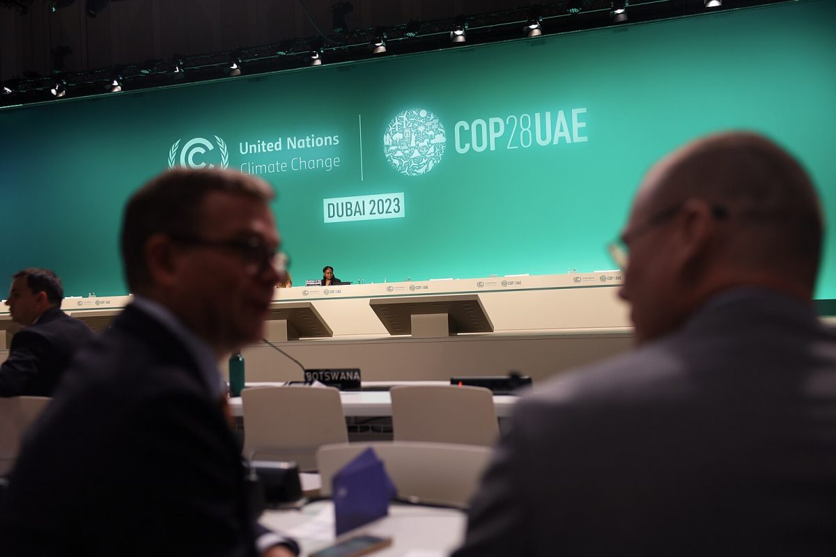 Prime Minister Orpo of Finland is depicted in attendance at COP28. The conference will take place in Dubai this year from Nov 30 to Dec 12, 2023.
