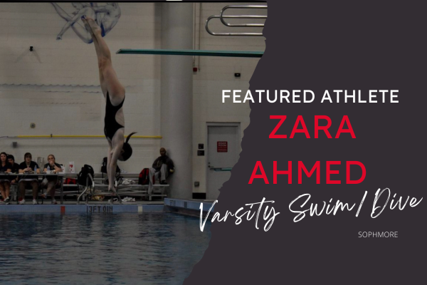 Wingspan’s featured athlete for 2/15 is varsity diver,  freshman Zara Ahmed.