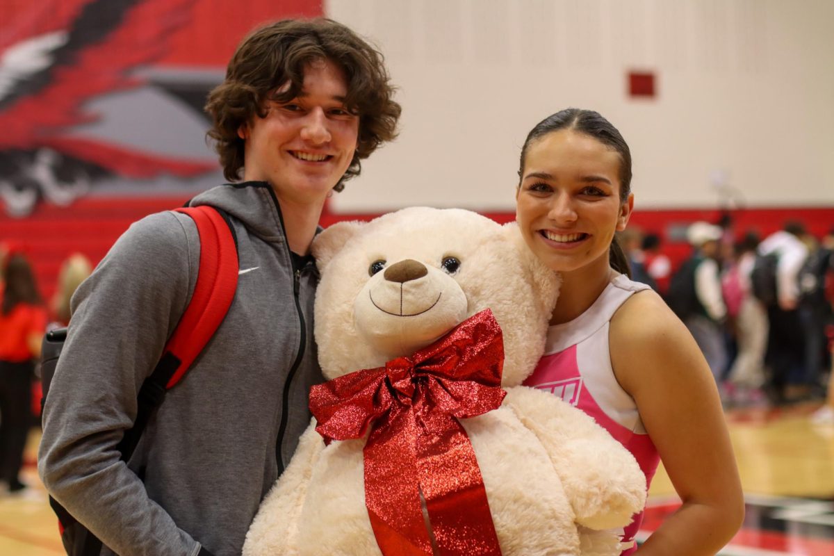 Juniors Mia Michael and Jonathan Banks (pictured) won the couples competition. The pair earned a teddy bear as a prize. 