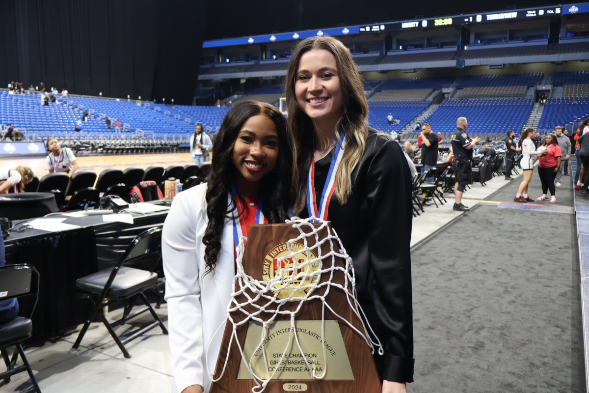 After the teams state win last year, the girls lost two of their coaches. This year, new coaches Mykaela Alfred and Jaci Morton were part of the coaching team that led the Lady Redhawks to state.
