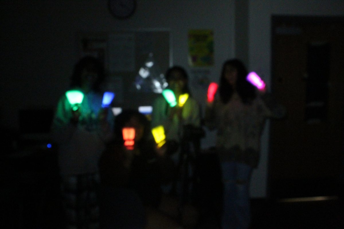 Photojournalism students are learning about motion in photos by using glowsticks. “So the purpose of this project is a fun way to understand shutter speed and motion blur,” photojournalism teacher Jeannie Tailliat said.