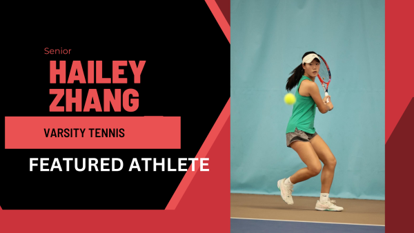 Wingspan’s featured athlete for 8/22 is varsity tennis player, Hailey Zhang.