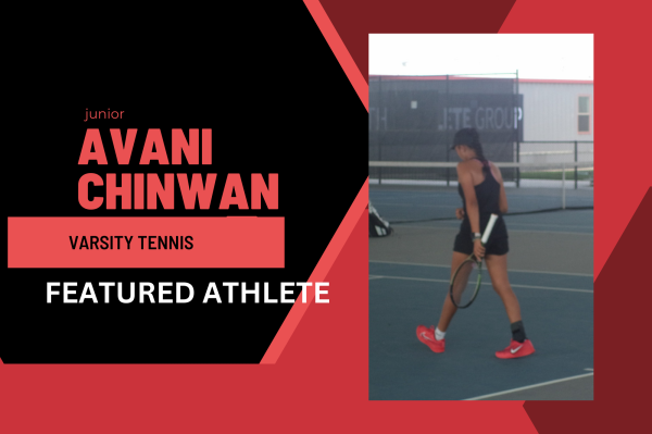 Wingspan's Featured Athlete for 9/12 is varsity tennis player, junior Avani Chinwan.