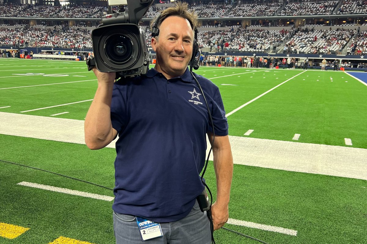 As a result of broadcast teacher Brian Higgins freelance job as a camera operator for football games, he was spotted by students and staff on the Dallas Cowboy Cheerleaders' newest reality show: America’s Sweethearts: Dallas Cowboys Cheerleaders.