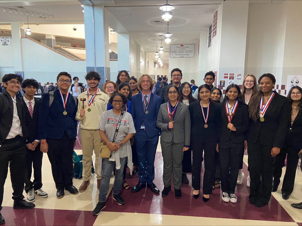 The debate team competed at Princeton High School on Saturday against schools from Frisco ISD as well as the greater DFW area. Students in Extemp, Lincoln Douglas, and Policy Debate all secured first place wins. 