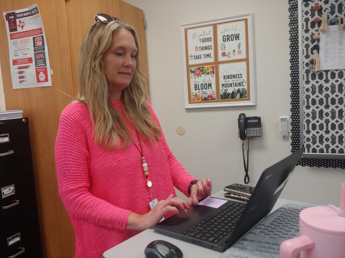 Jennifer Herrera is a new English teacher  on campus. From previously teaching kindergarten, this is her first year as a high school teacher.