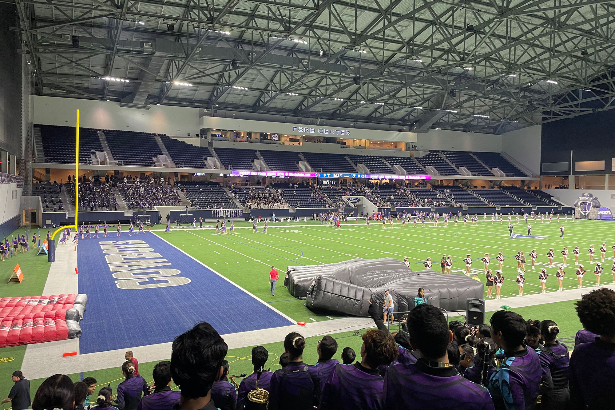 From the stands: football at the Ford Center from the eyes of a flute player