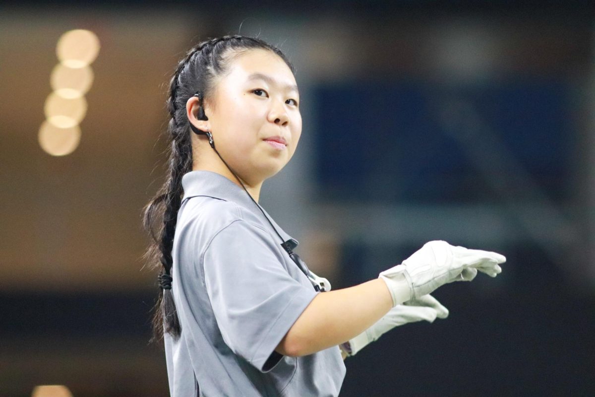 Senior Angie Fei is a flute player in the band and this is her second year as drum major. Fei has played the flute since 4th grade and has participated in the Redhawks band since freshman year. 