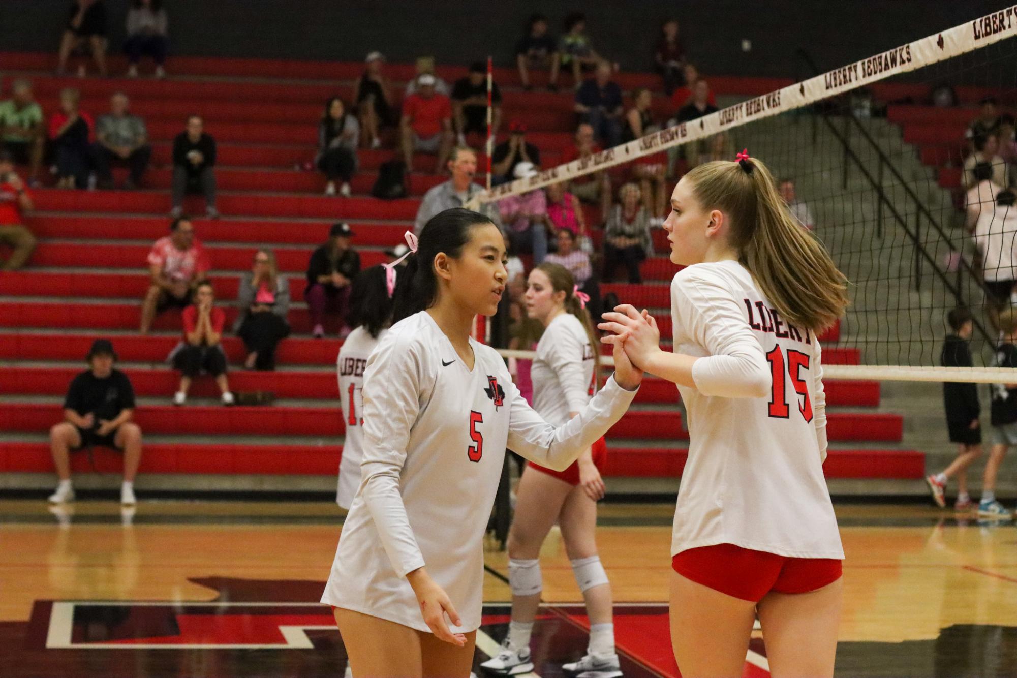 Volleyball goes pink for breast cancer awareness