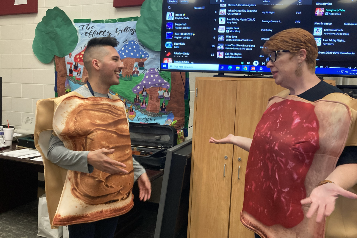 Orchestra director Julie Blackstock and Associate orchestra director Brandon Lucio go hand in hand like peanut butter and jelly.