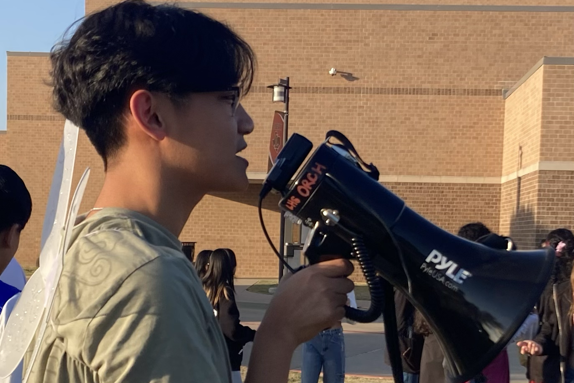 Orchestra students get a face full of pie for Falloween