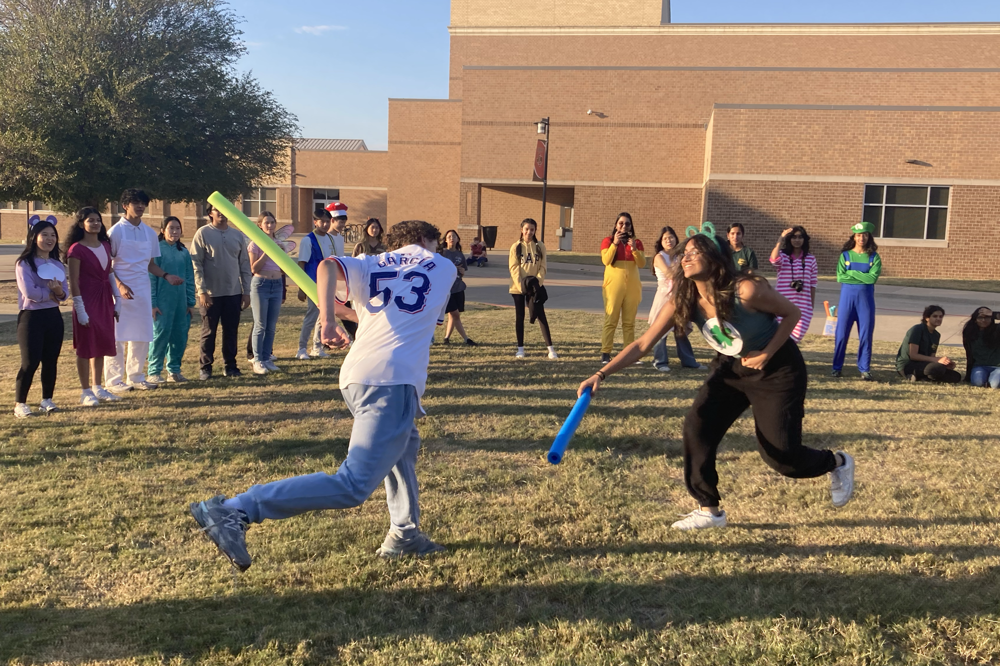 Orchestra students get a face full of pie for Falloween