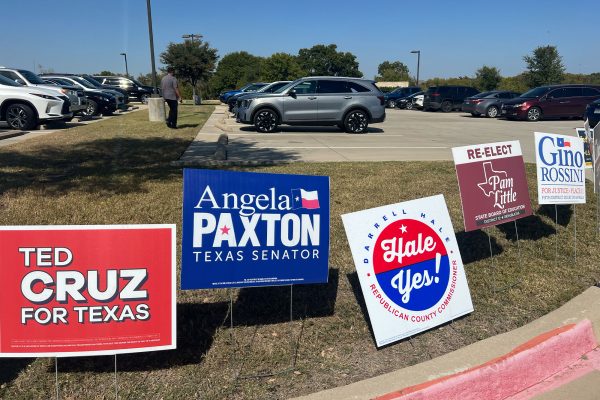 Just a minute down the road from the Nest, Redhawks of age and staff can cast their votes in this presidential election. In classrooms, however, students get a taste of what a presidential campaign may look like in a new project in AP U.S. Government. 