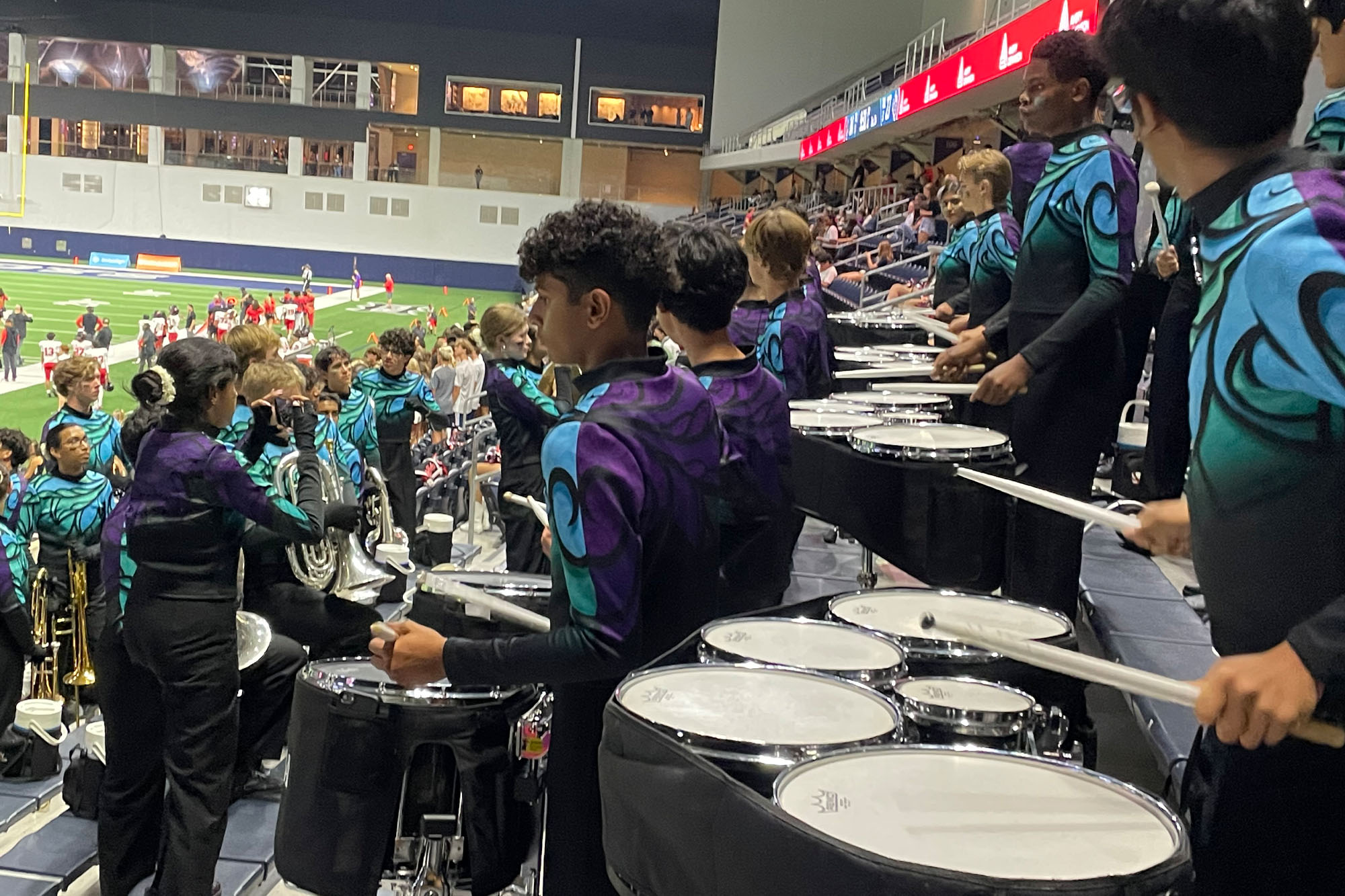 From the stands: football at the Ford Center from the eyes of a flute player