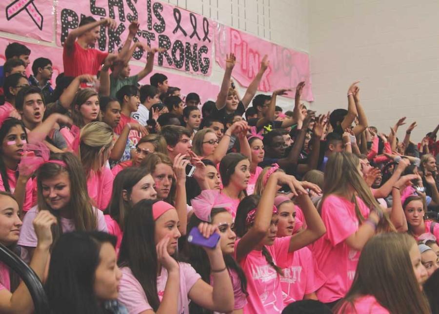 Tied for first place in the District 11-5A standings, the volleyball team (6-1) won their pink-out home match against Emerson (1-6) Friday