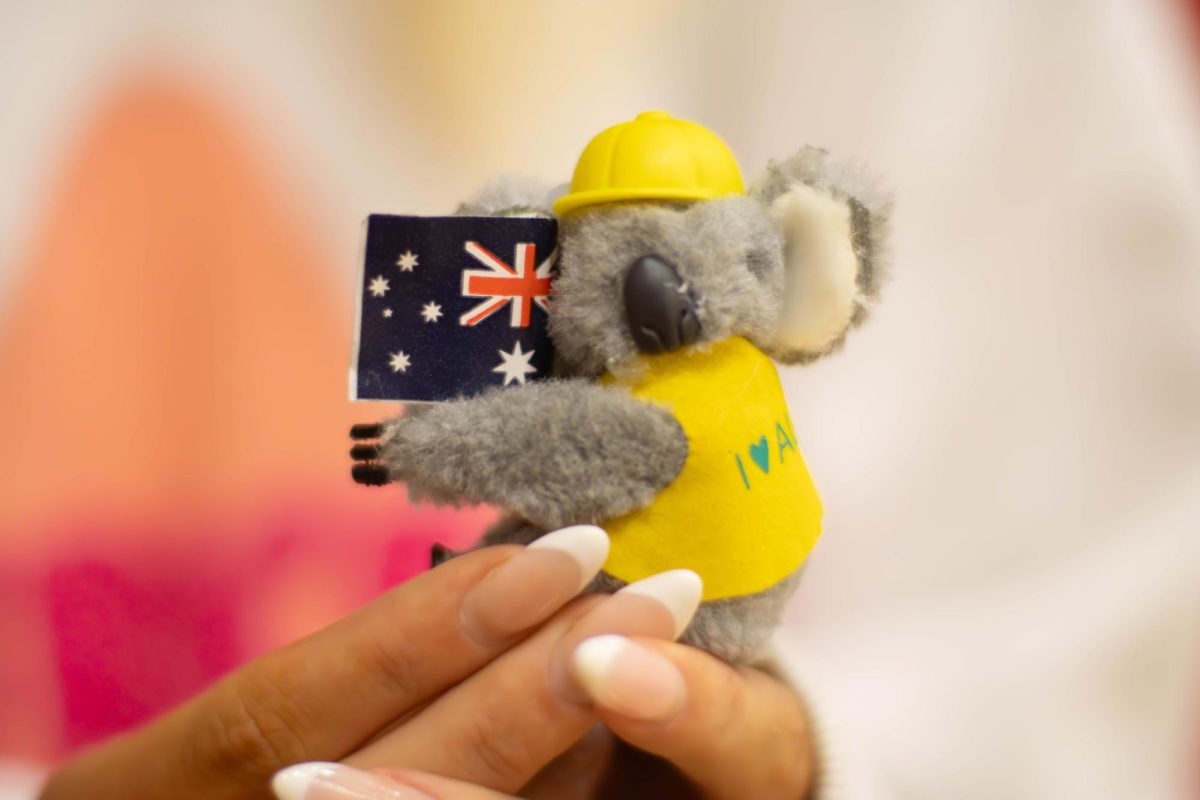 The friends from down under gifted the Americans some koalas during the game. 