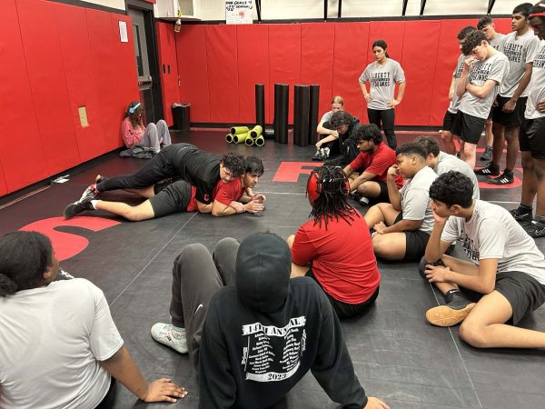 With the road to state beginning with the District 8-5A tournament Jan. 29-30, the wrestling team spent part of winter break practicing and bonding. 