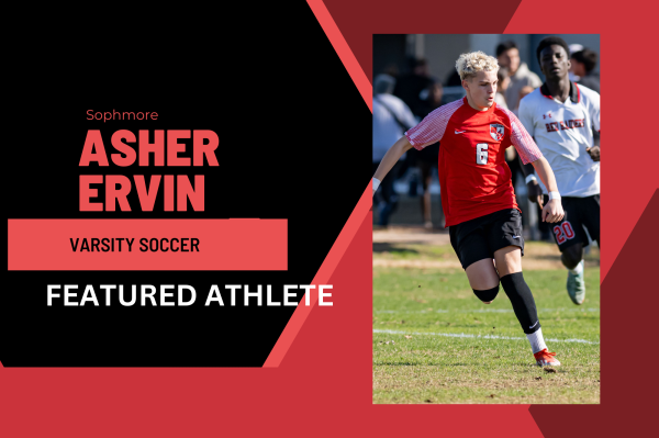 Wingspan's Featured Athlete for 1/23 is varsity soccer player, sophomore Asher Ervin.