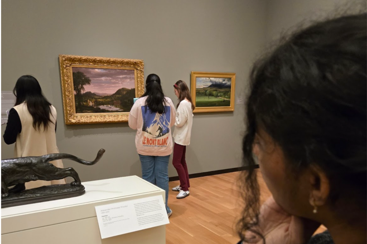 AMSTUD students take learning outside of the classroom with a field trip to the Amon Carter Museum of American Art. "They’ve allowed us to creatively explore theories we’ve learned in class," junior Neha Ramachandran said.