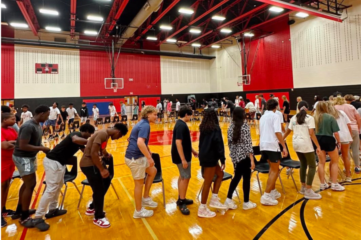 Student council hosts their annual musical chairs event Thursday at 12:15. Redhawks can compete for a customize trophy.